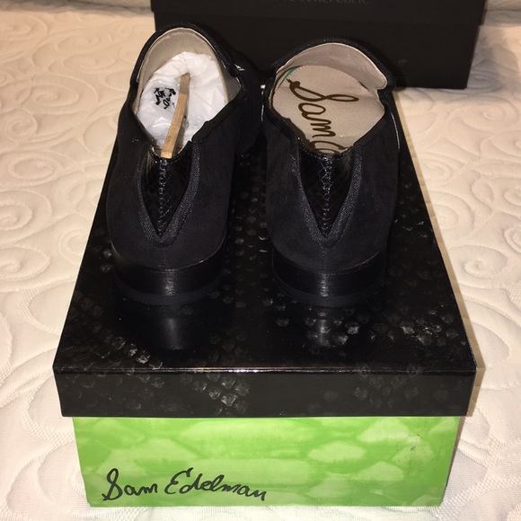 NEW Sam Edelman Keller Black Velvet loafers - Picture 4 of 9